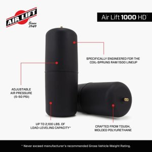 Dodge Ram 1500 Air Spring Kit - Rear - Air Lift - Air Lift 1000 HD - `09-`18